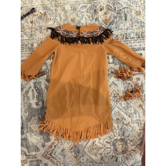 Costume American Native Indian Halloween Girls Size Youth Medium - Picture 10 of 14